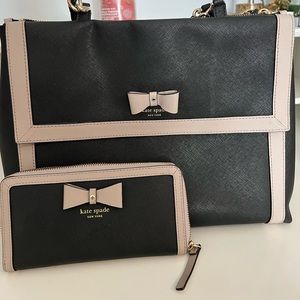 Kate Spade Hazel Court Mason Purse with Matching Wallet